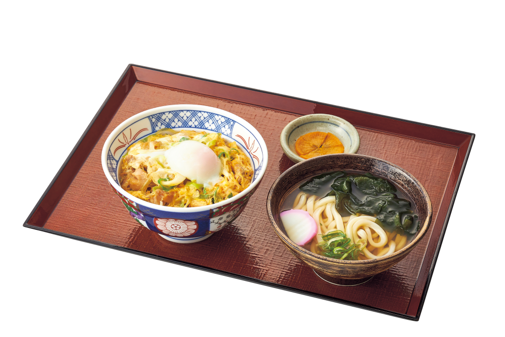 とろ玉親子丼（並／大）＆ミニうどんセット