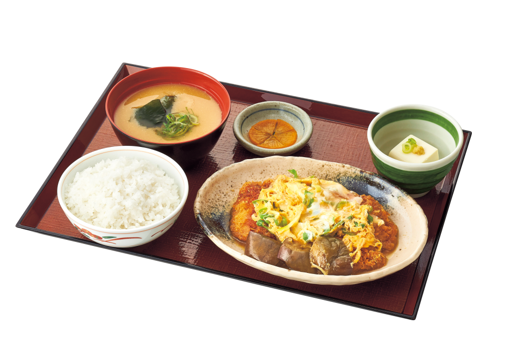 鶏かつとじおふくろ煮定食