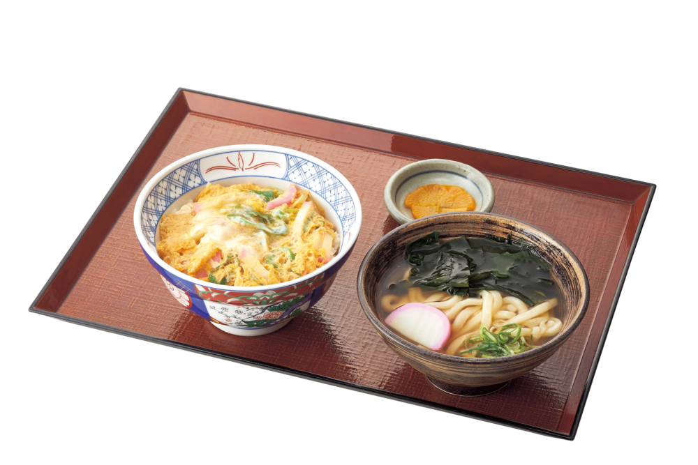 玉子丼とミニうどんセット
