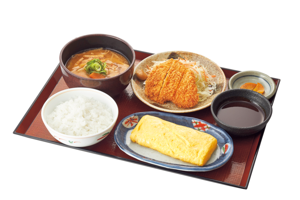 豚汁（豚かつ）定食　
