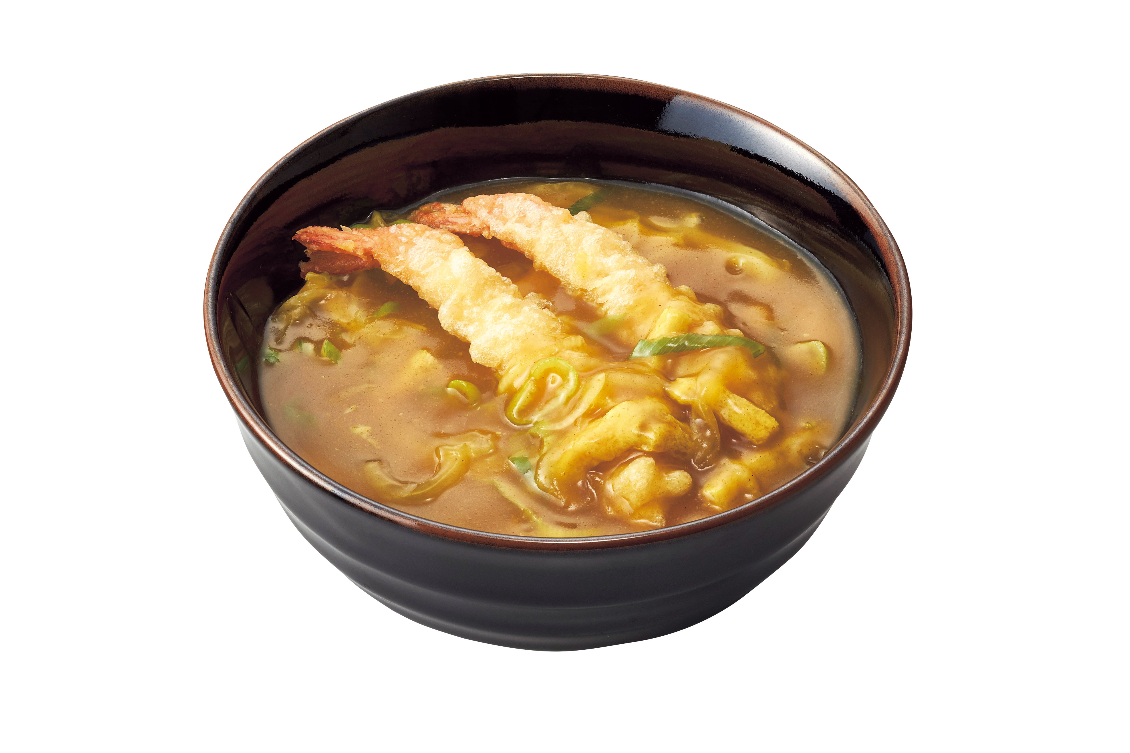海老天カレーうどん