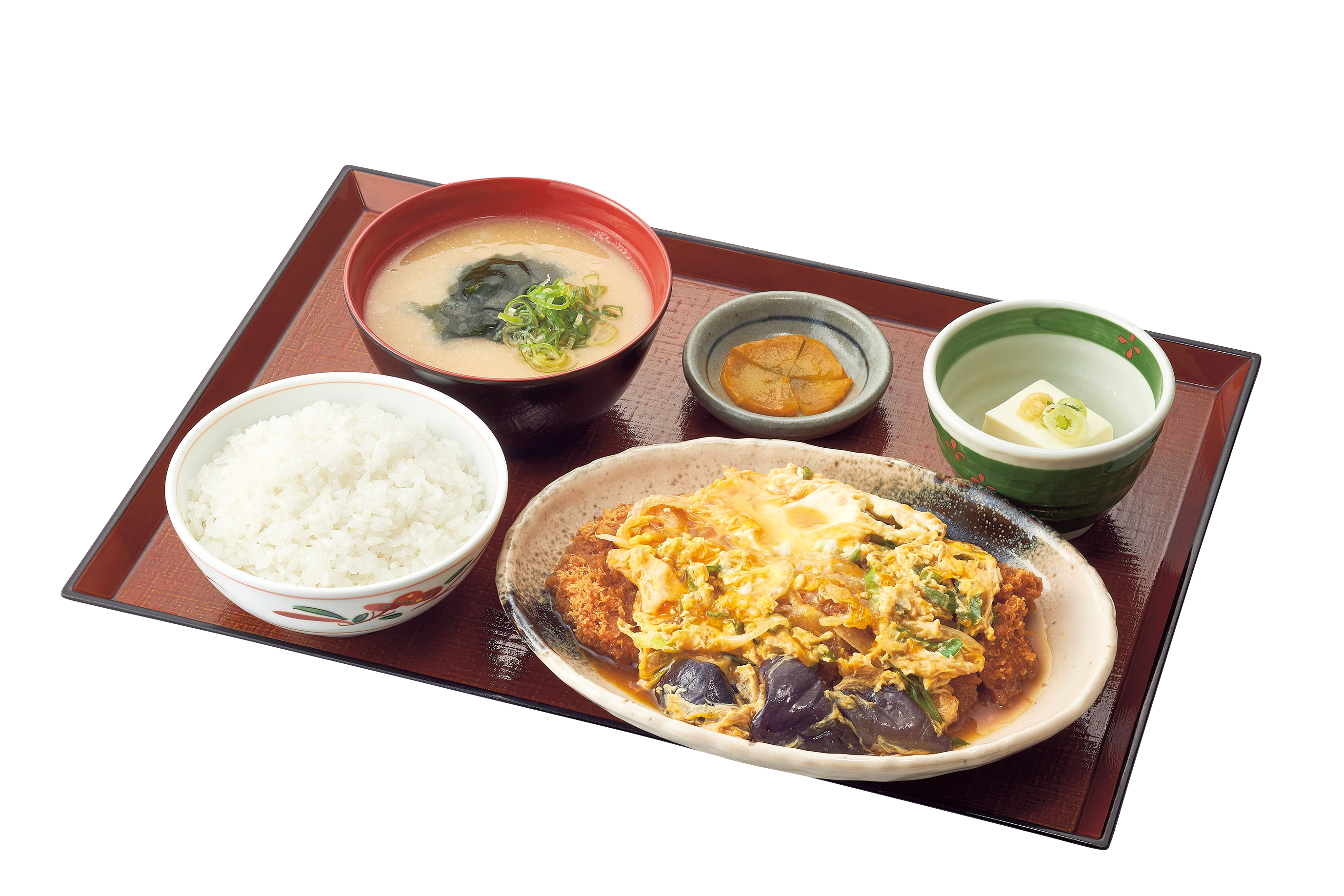 鶏かつとじおふくろ煮定食