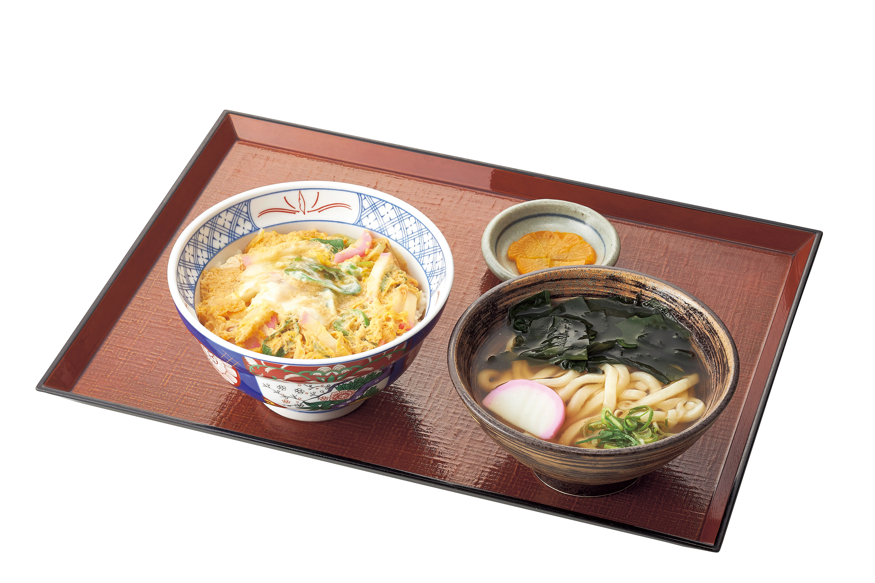 玉子丼とミニうどんセット（並）（大）