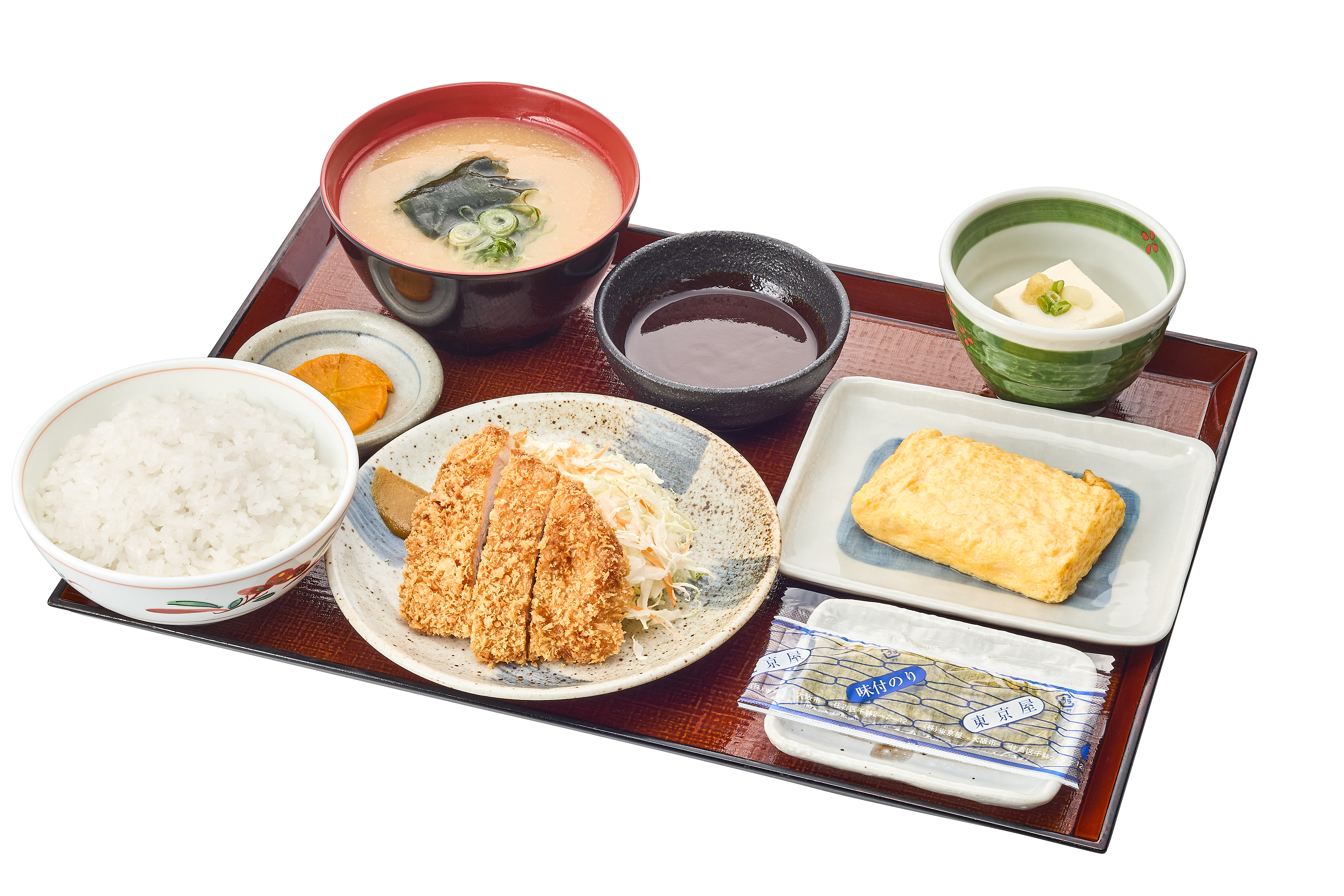 ハーフ&ハーフの朝定食