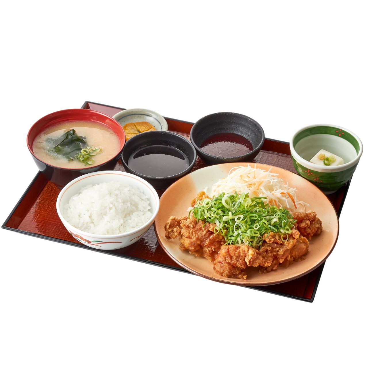 若鶏の旨辛・油淋味くらべ定食