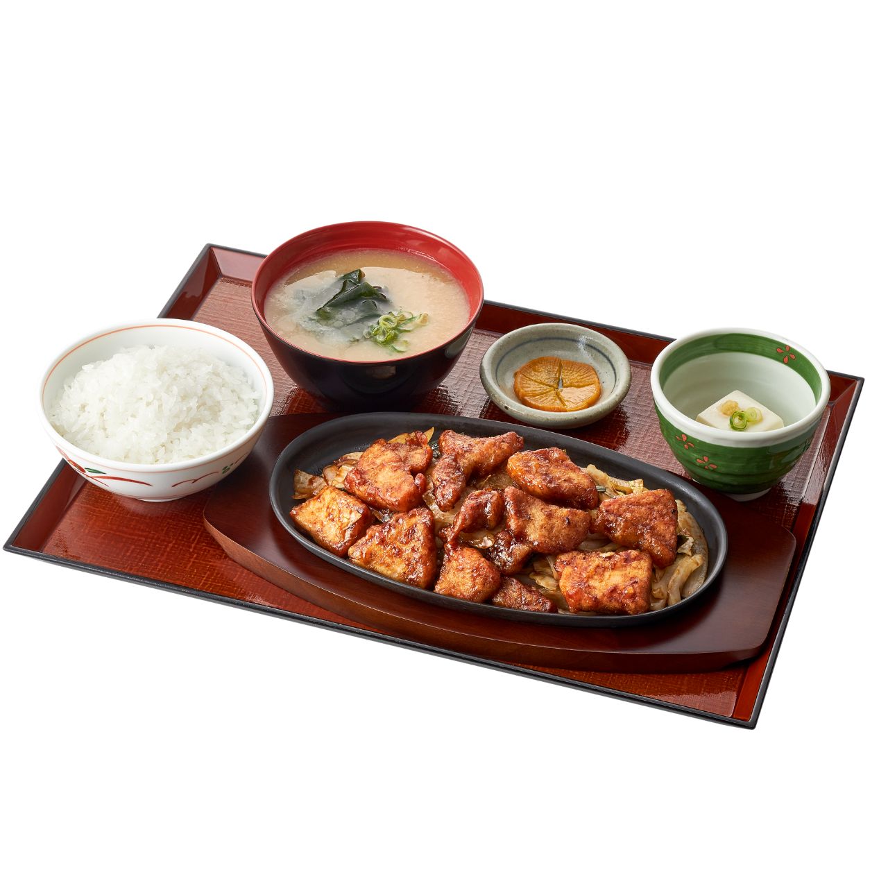 厚切り豚ロースの回鍋肉定食