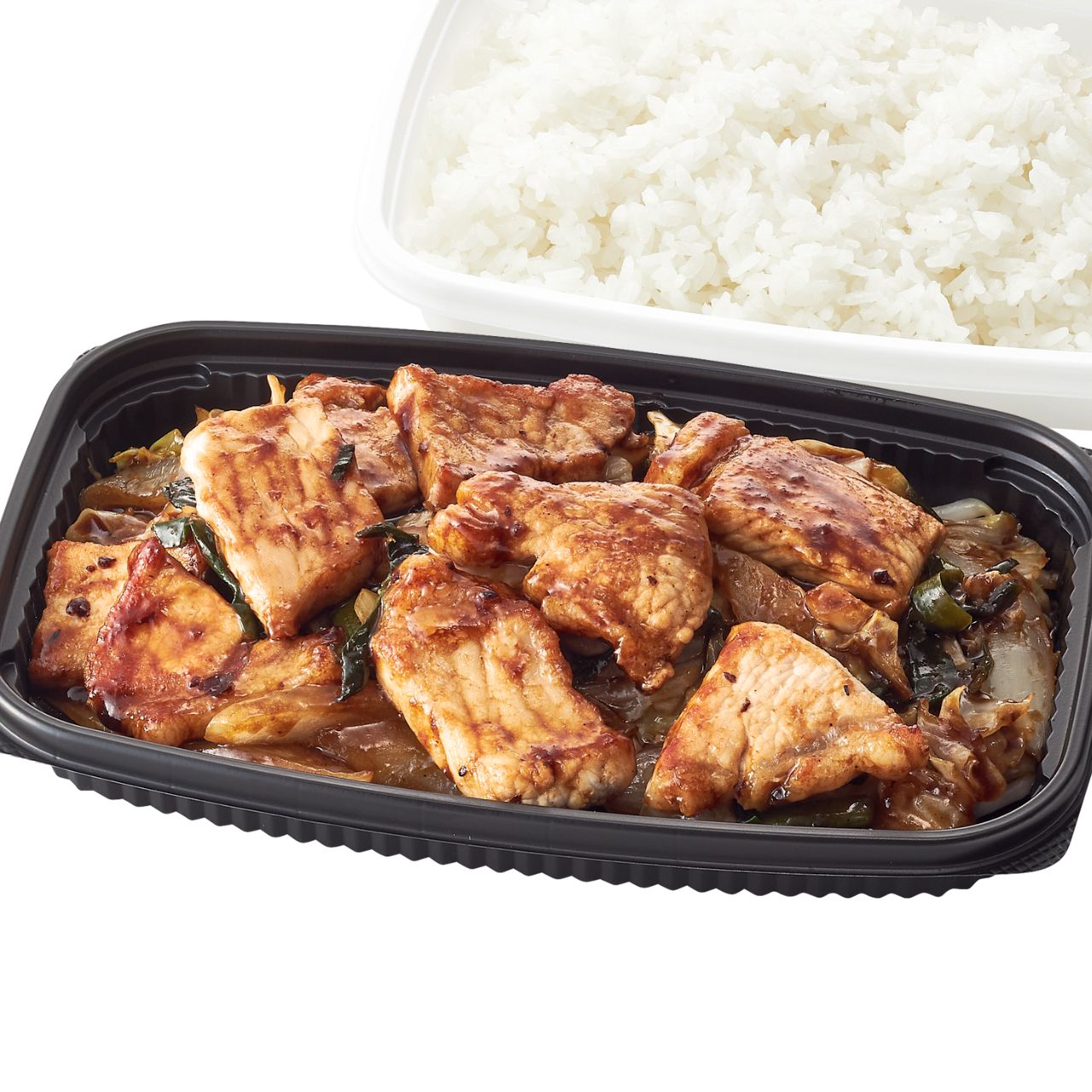 厚切り豚ロースの回鍋肉弁当