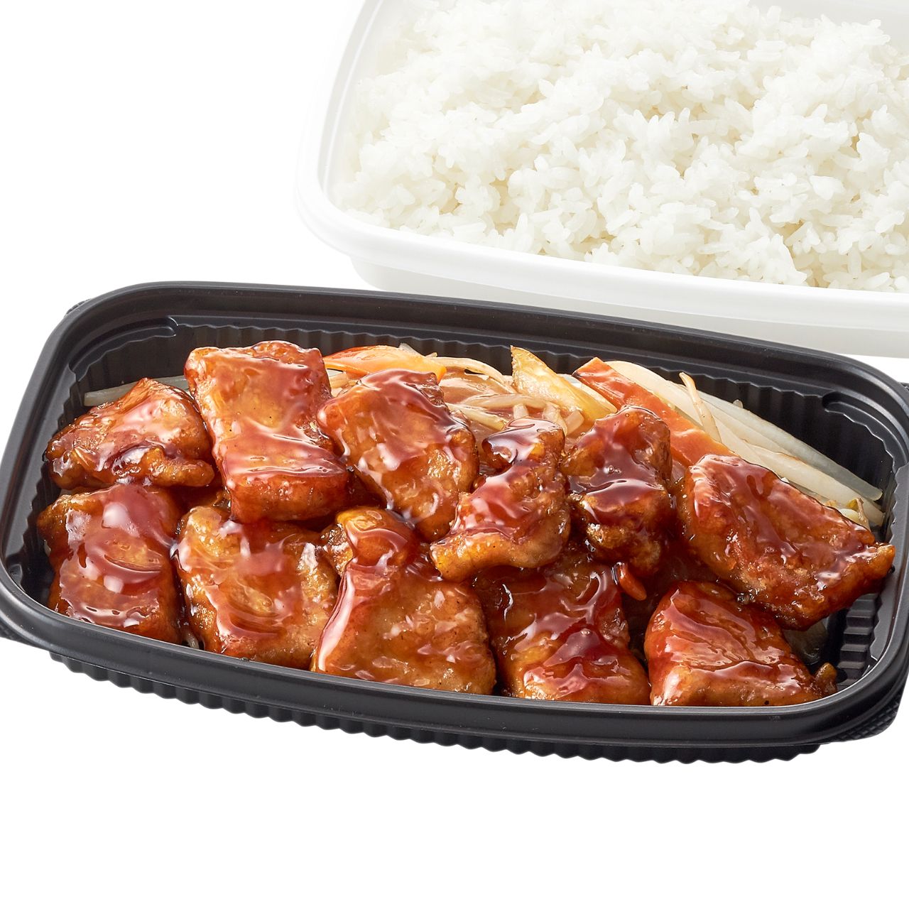 豚ロースの黒酢あんかけ弁当