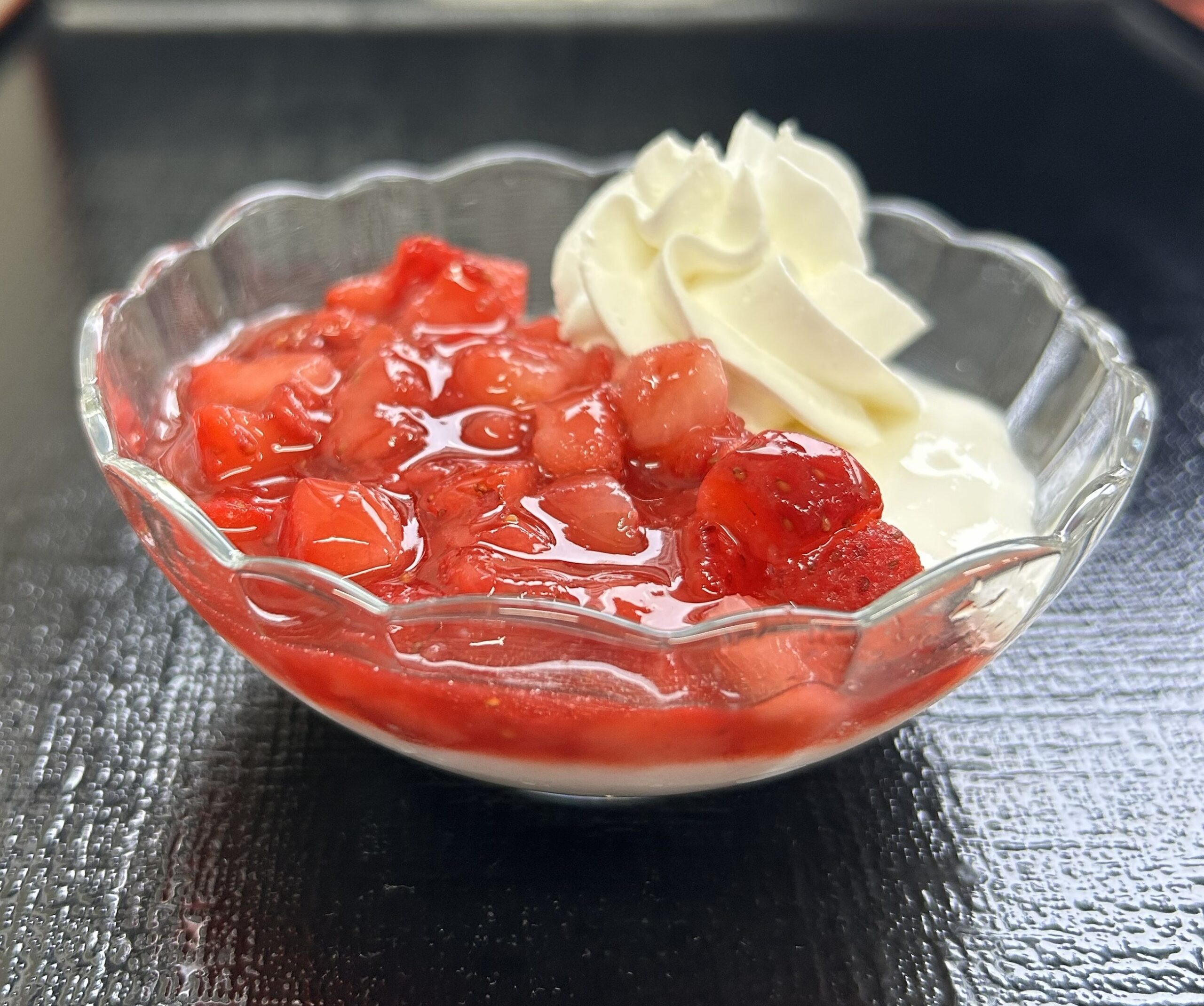 苺のレアチーズ